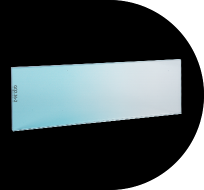 Laminated gradient glass partition